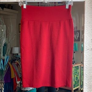 Xs red pencil skirt